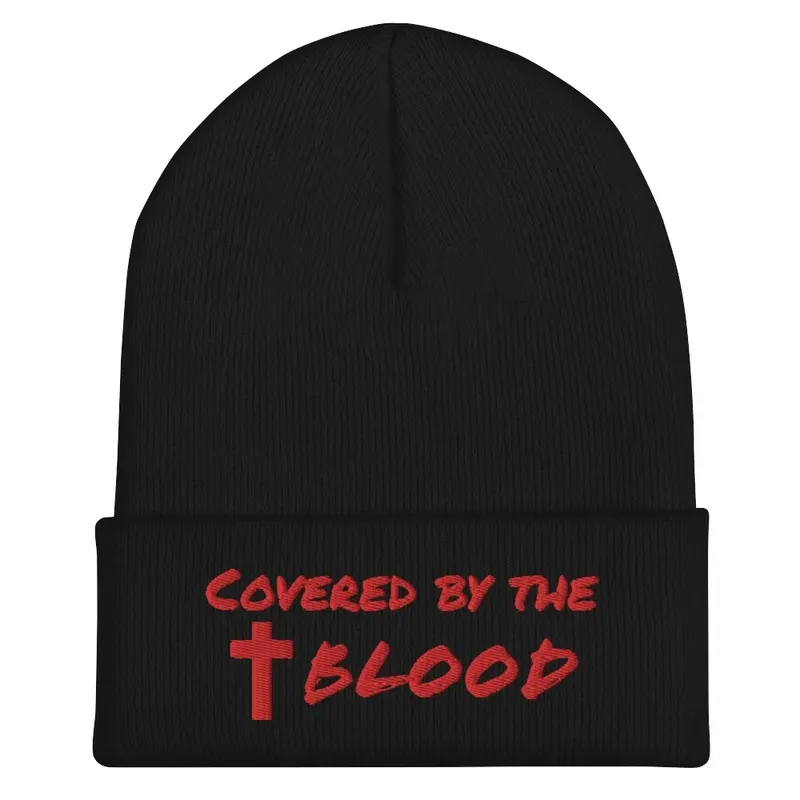 Covered by the BLOOD beanie(black&white)