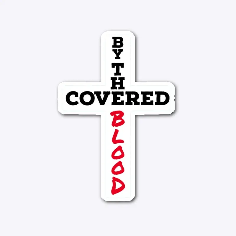 Covered by the BLOOD cross sticker White